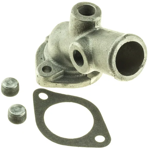 CH2030 – MOTOR RAD AM Thermostat Housing, OE Replacement Steel 0.54 Inch Flange Thickness Silver With Gasket/ Plug